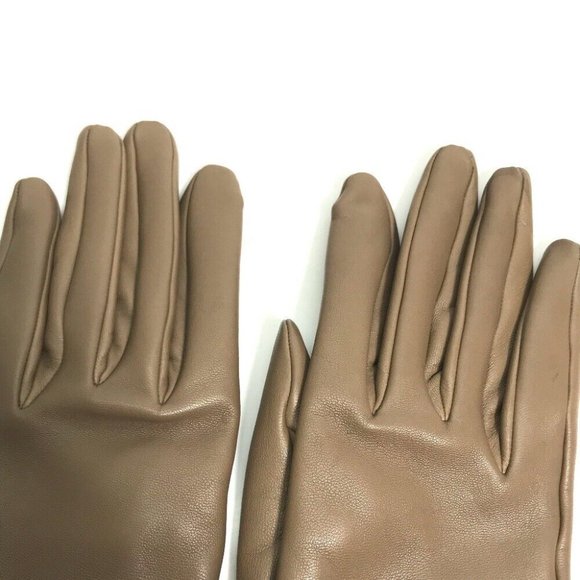 Auth HERMES heart Dream love Glove gloves Lamb leather Gray Based - Picture 9 of 9